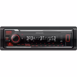 Kenwood KMM-BT407DAB, Noir, 1 DIN, 50 W, 4.0 canaux, 50 W, 30 - 15000 Hz