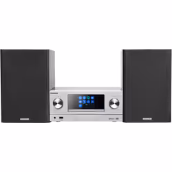 Kenwood M-9000S, Système mini audio domestique, Argent, 1 disques, 50 W, 2-voies, 6 Ohm
