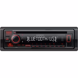 Kenwood KDC-BT460U, Noir, 1 DIN, 200 W, 4.0 canaux, 50 W, CD-R, CD-RW