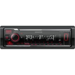 Kenwood Electronics KMM-BT408DAB récepteur multimédia de voiture Noir 88 W Bluetooth