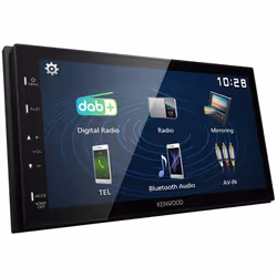 Kenwood Electronics DMX129DAB récepteur multimédia de voiture Noir 64 W Bluetooth