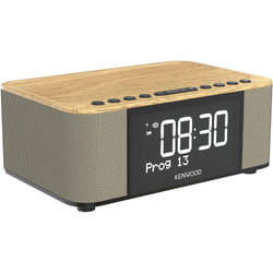 Kenwood Electronics CR-ST40DAB-M Horloge Numérique Beige, Noir, Bois
