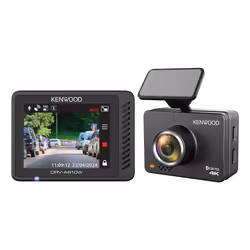 Kenwood DRV-A610W, 4K Ultra HD, 3840 x 2160 pixels, 30 ips, H.265, MP4, Noir, CE