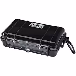 Peli Micro Case 1050, Sacoche/Attaché-case, Plastique, Acier inoxydable, Noir