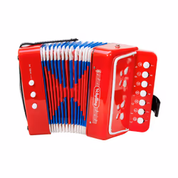 Schylling Accordion, Instrument de musique jouet, Accordéon, 7 an(s), 816,47 g, Bleu, Rouge, Blanc
