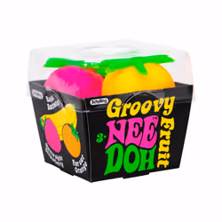 Schylling Nee Doh Groovy Fruit, Balle anti-stress, 3 an(s), Multicolore, 1 pièce(s)