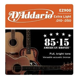 D'Addario EZ900 corde d'instrument de musique Acoustique 6 pièce(s) Acier Guitare