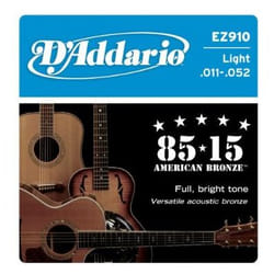 D'Addario EZ910 corde d'instrument de musique Acoustique 6 pièce(s) Acier Guitare