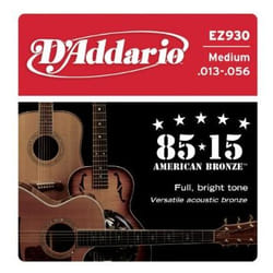 D'Addario EZ930 corde d'instrument de musique Acoustique 6 pièce(s) Acier Guitare
