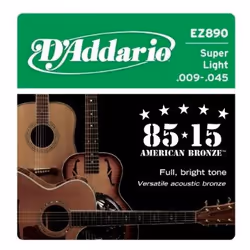 D'Addario EZ890, Guitare, Acier, Acoustique, 6 pièce(s)