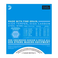 D'Addario EXL120-3D corde d'instrument de musique Electrique 18 pièce(s) Acier Guitare