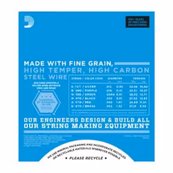 D'Addario EJ21 corde d'instrument de musique Electrique 6 pièce(s) Acier Guitare