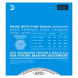 D'Addario EXL165SL corde d'instrument de musique Basse 4 pièce(s) Acier Guitare