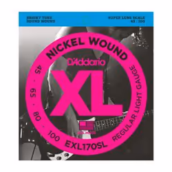 D'Addario EXL170SL, Guitare, Acier, Basse, 4 pièce(s)