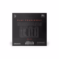 D'Addario NYXL1074 corde d'instrument de musique Electrique 8 pièce(s) Acier Guitare