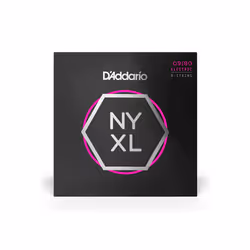 D'Addario NYXL0980 corde d'instrument de musique Electrique 8 pièce(s) Acier Guitare