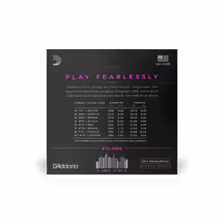 D'Addario NYXL0980 corde d'instrument de musique Electrique 8 pièce(s) Acier Guitare