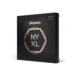D'Addario NYXL1046-3P corde d'instrument de musique Electrique 6 pièce(s) Acier Guitare