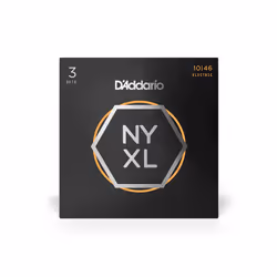 D'Addario NYXL1046-3P corde d'instrument de musique Electrique 6 pièce(s) Acier Guitare