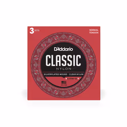 D'Addario EJ27N-3D, Guitare, Nylon, Classique, 18 pièce(s)
