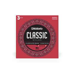 D'Addario EJ27N-3D corde d'instrument de musique Classique 18 pièce(s) Nylon Guitare