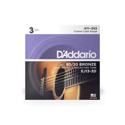 D'Addario EJ13-3D corde d'instrument de musique Acoustique 18 pièce(s) Guitare