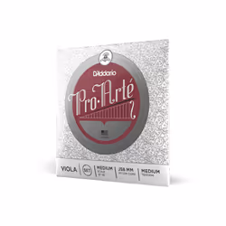 D'Addario J5804-MM Pro Arte Viola Einzelsaite 'C' Silber Medium Medium, Alto, Synthétique, 1 pièce(s)