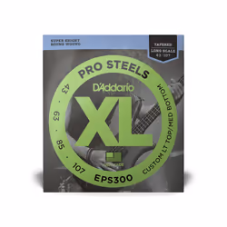 D'Addario EPS300 corde d'instrument de musique Basse 4 pièce(s) Acier inoxydable Guitare - Vue supplémentaire 4