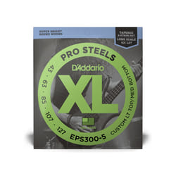 D'Addario EPS300-5 corde d'instrument de musique Basse 5 pièce(s) Acier inoxydable Guitare