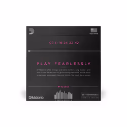 D'Addario NYXL0942 corde d'instrument de musique Electrique 6 pièce(s) Acier Guitare