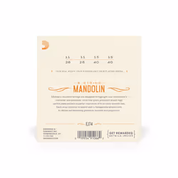 D'Addario EJ74 corde d'instrument de musique 8 pièce(s) Mandoline