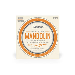 D'Addario EFW74 corde d'instrument de musique 8 pièce(s) Acier inoxydable Mandoline