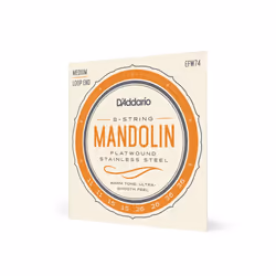 D'Addario EFW74 corde d'instrument de musique 8 pièce(s) Acier inoxydable Mandoline
