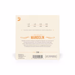 D'Addario EJ80 corde d'instrument de musique 8 pièce(s) Bronze phosphoreux Mandoline