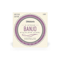 D'Addario EJS57 corde d'instrument de musique 5 pièce(s) Acier inoxydable Banjo