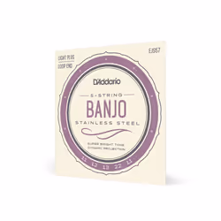 D'Addario EJS57 corde d'instrument de musique 5 pièce(s) Acier inoxydable Banjo