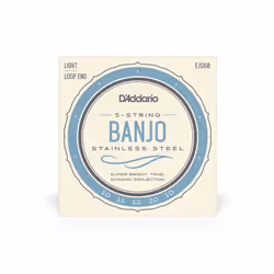 D'Addario EJS60, Banjo, Acier inoxydable, 5 pièce(s)