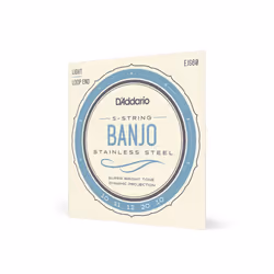 D'Addario EJS60 corde d'instrument de musique 5 pièce(s) Acier inoxydable Banjo
