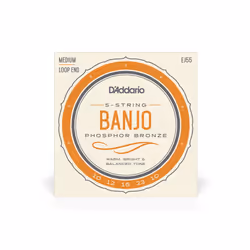D'Addario EJ55, Banjo, Acier, 5 pièce(s)