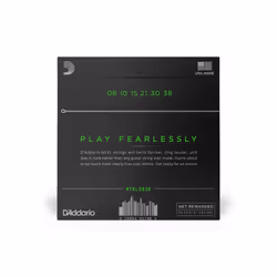 D'Addario NYXL0838 corde d'instrument de musique Electrique 6 pièce(s) Acier Guitare
