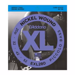 D'Addario EXL280, Guitare, Acier, Basse, 4 pièce(s)
