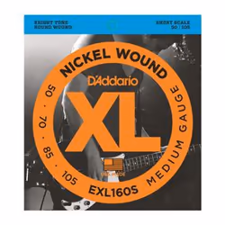 D'Addario EXL160S, Guitare, Acier, Basse, 4 pièce(s)