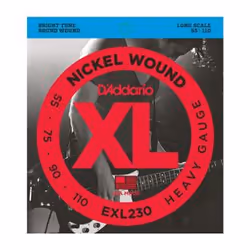 D'Addario EXL230, Guitare, Acier, Basse, 4 pièce(s)
