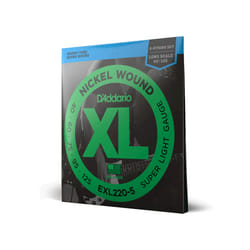 D'Addario EXL220-5 Basse Acier Guitare
