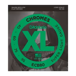 D'Addario ECB80, Guitare, Chrome, Basse, 4 pièce(s)