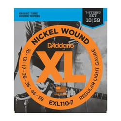 D'Addario EXL110-7 corde d'instrument de musique Electrique 7 pièce(s) Acier Guitare