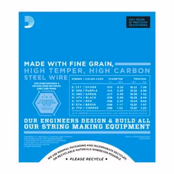 D'Addario EXL110-7 corde d'instrument de musique Electrique 7 pièce(s) Acier Guitare
