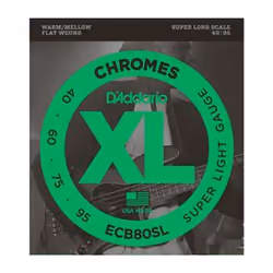 D'Addario ECB80SL, Guitare, Chrome, Basse, 4 pièce(s)