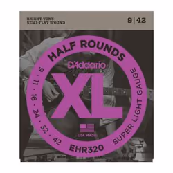 D'Addario EHR320, Guitare, Acier, Electrique, 6 pièce(s)