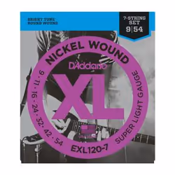 D'Addario EXL120-7, Guitare, Soie, Electrique, 7 pièce(s)